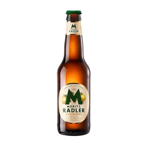 Bier 12 Einheiten Box Moritz Radler Drittel-Liter-Flasche 33 cl von Cervezas Moritz