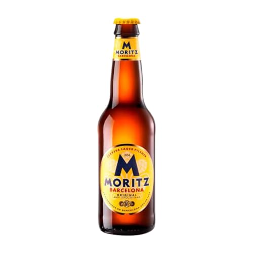 Bier 24 Einheiten Box Moritz Drittel-Liter-Flasche 33 cl von Cervezas Moritz