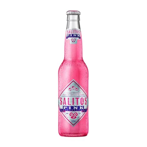 Bier 24 Einheiten Box Salitos Pink Drittel-Liter-Flasche 33 cl von Cervezas Salitos