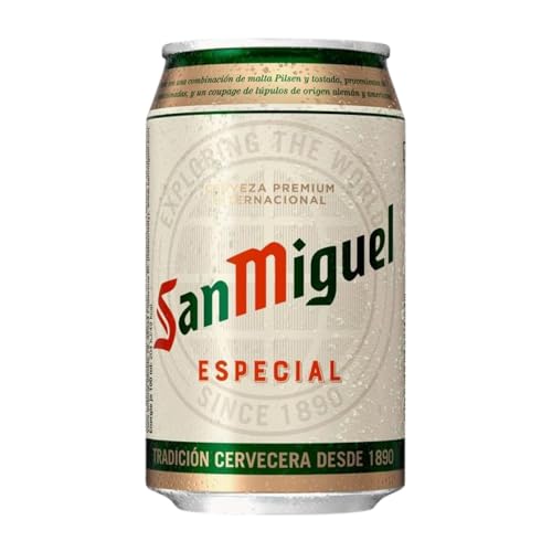 Bier 24 Einheiten Box San Miguel Alu-Dose 33 cl von Cervezas San Miguel