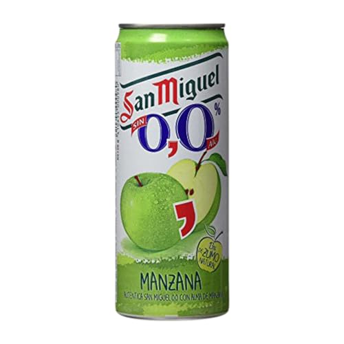 Bier 24 Einheiten Box San Miguel Manzana Alu-Dose 33 cl von Cervezas San Miguel