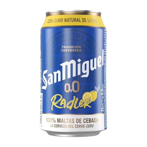 Bier 24 Einheiten Box San Miguel Radler 0,0 Alu-Dose 33 cl Sin Alcohol von Cervezas San Miguel