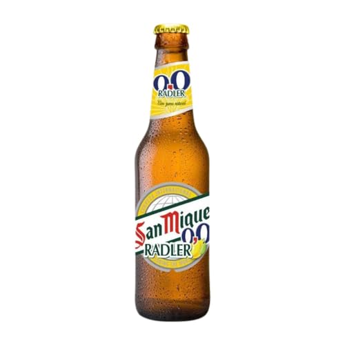 Bier 24 Einheiten Box San Miguel Radler 0,0 Drittel-Liter-Flasche 33 cl Sin Alcohol von Cervezas San Miguel