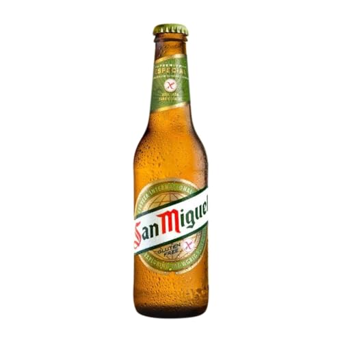 Bier 24 Einheiten Box San Miguel sin Glúten Drittel-Liter-Flasche 33 cl von Cervezas San Miguel