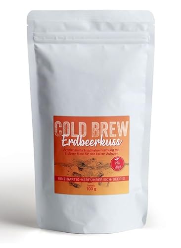 Cold Brew "Erdbeerkuss" Früchteteemischung mit Erdbeer-Note, 100g in Cha Cult - Qualität von Cha Cult