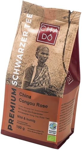 Cha Dô Bio Premium Congou Rose Schwarztee WFTO (6 x 75 gr) von Cha Dô