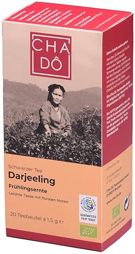 Cha Dô Bio Darjeeling Teebeutel 20x WFTO (1 x 30 gr) von Cha Dô