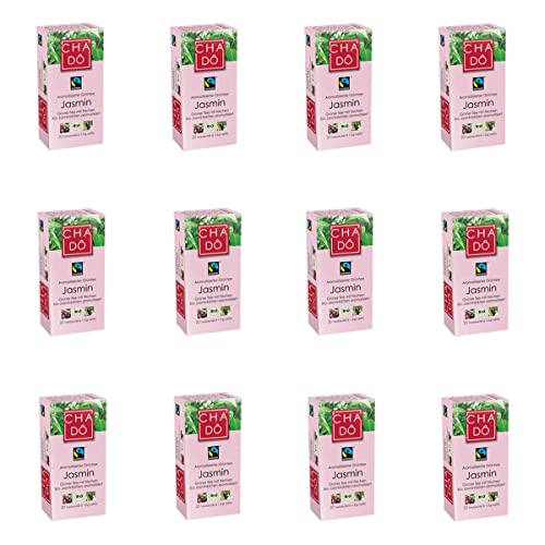 Cha Do - Fairtrade Grüntee Jasmin - 20 g - 12er Pack von Cha Do