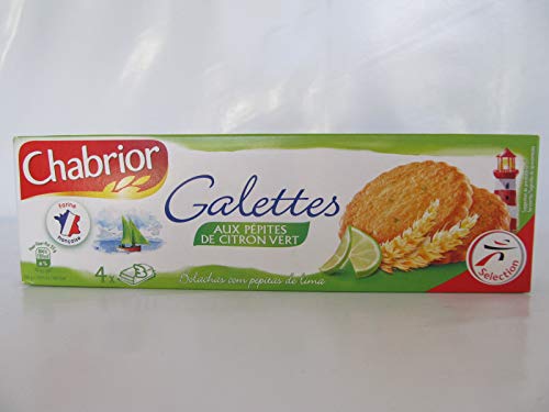 Chabrior Galettes, mit Limettenstückchen 100g Gebäck Kekse von Chabrior