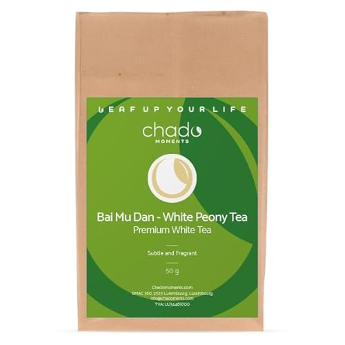 Bai Mu Dan - White Peony - Premium Chinese White Tea - 50g Sachet von Chado Moments