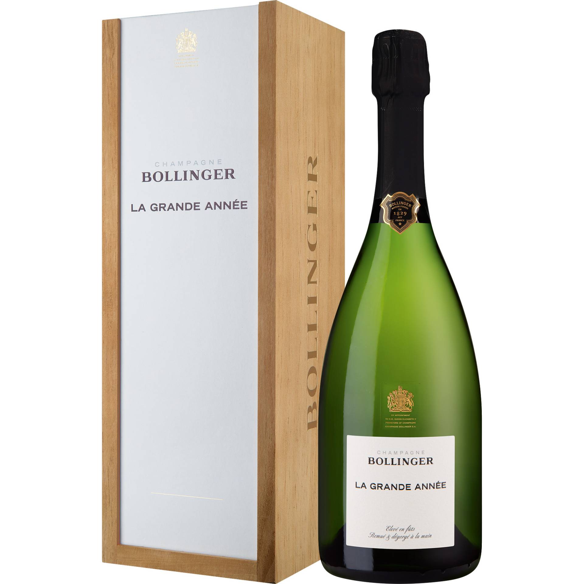 Champagne Bollinger La Grande Année, Brut, Champagne AC, in Einzelholzkiste, Champagne, 2015, Schaumwein von Champagne Bollinger, 51160 Ay-Champagne, France