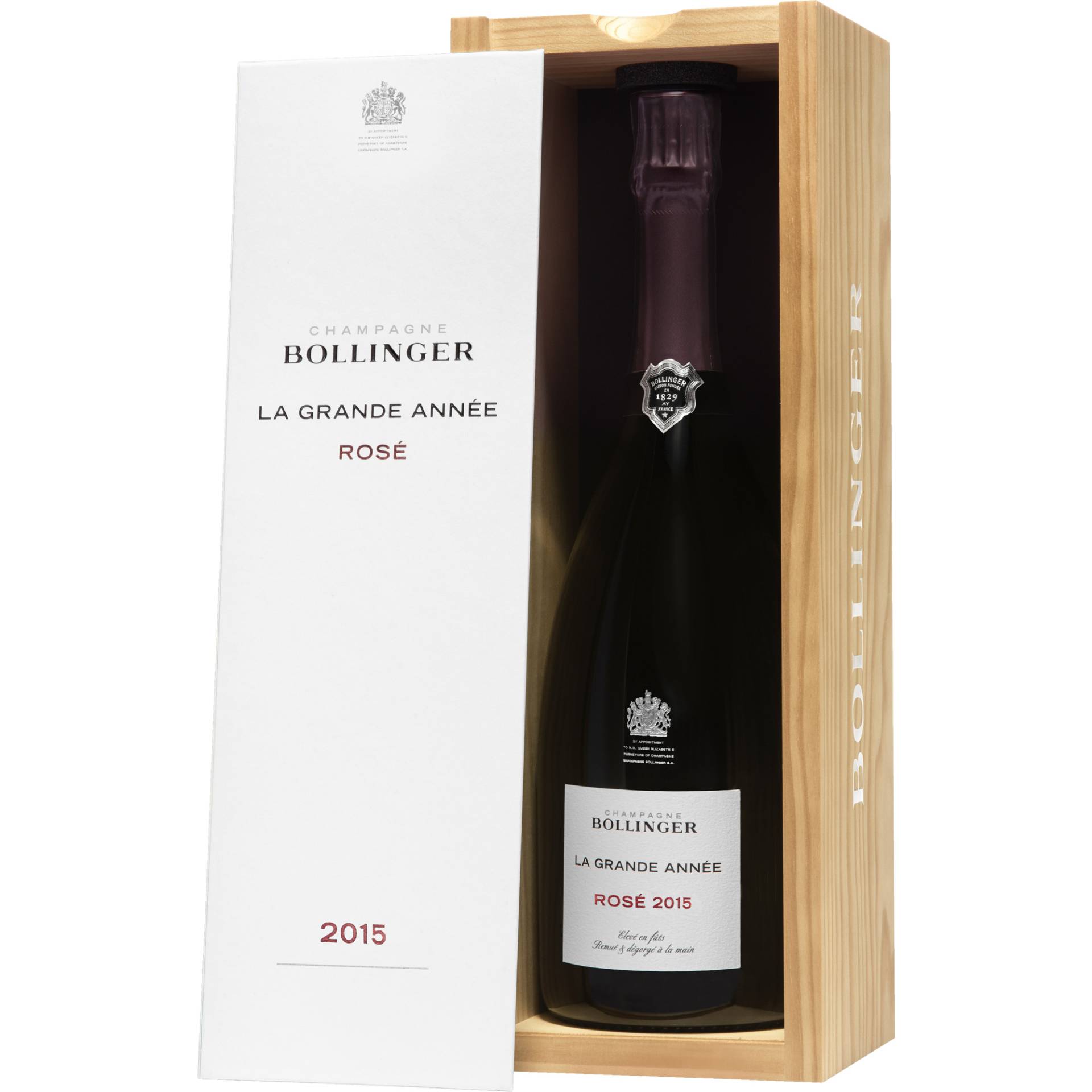 Champagne Bollinger La Grande Année Rosé, Brut, Champagne AC, Holzkiste, Champagne, 2015, Schaumwein von Champagne Bollinger, -51160 Ay-Champagne