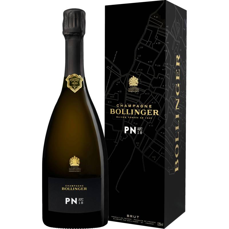 Champagne Bollinger PN AYC 18 Blanc de Noirs, Brut, Champagne AC, Geschenkverpackung, Champagne, Schaumwein von Champagne Bollinger, -51160 Ay-Champagne