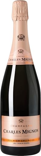 Charles Mignon Champagner Brut Rosé Premier Cru AOP - Eleganter und fruchtiger Brut Rosé aus der Champagne (1 x 0,75l) von Champagne Charles Mignon