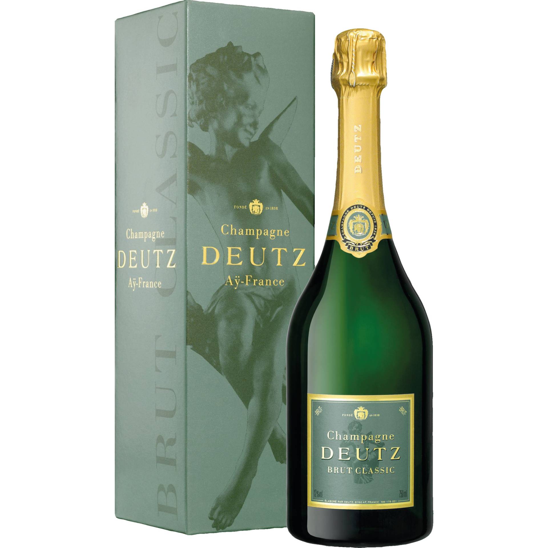 Champagne Deutz Classic, Brut, Champagne AC, Geschenkverpackung, Champagne, Schaumwein von Champagne Deutz, Ay Champagne, France