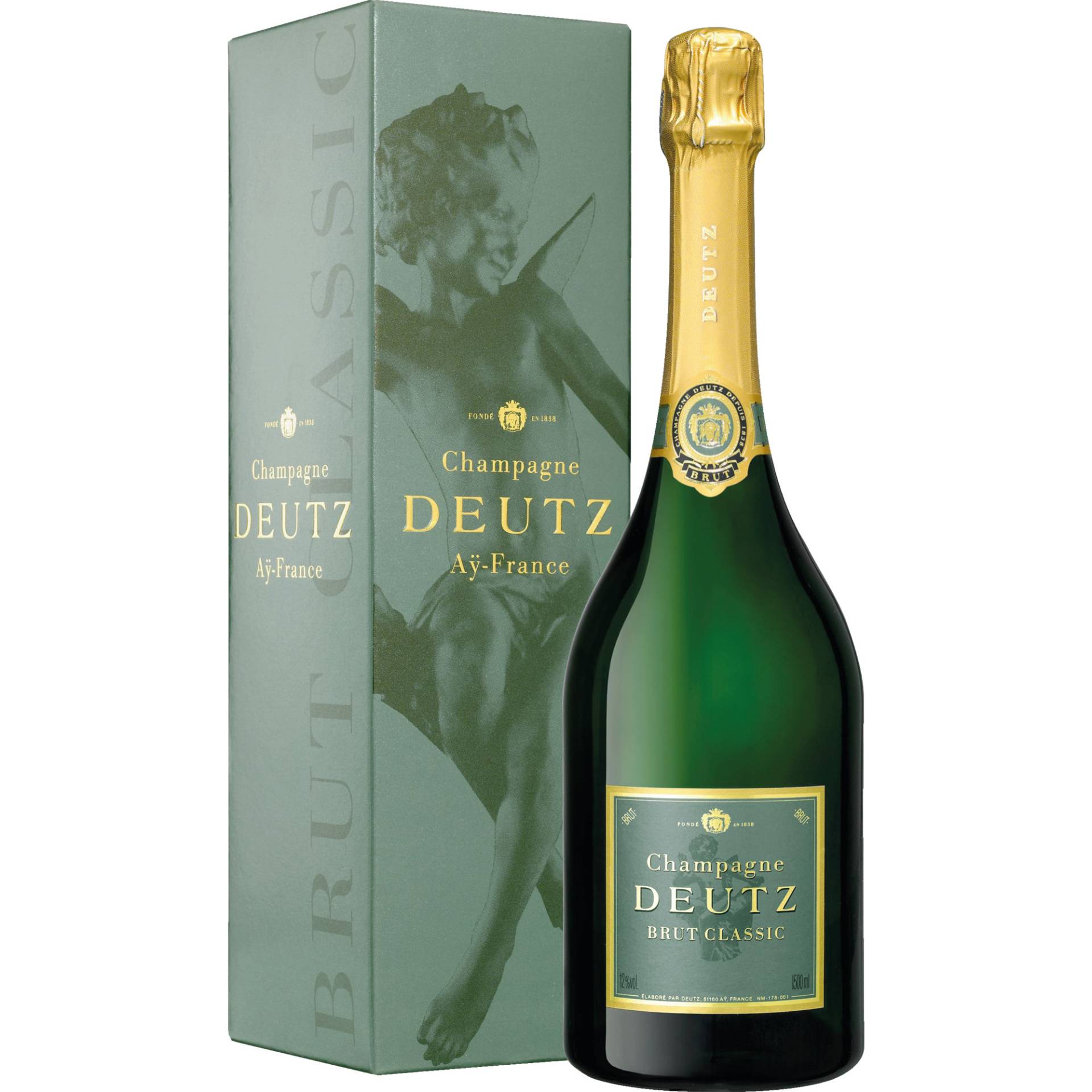 Champagne Deutz Classic, Brut, Champagne AC, Magnum, Geschenkverpackung, Champagne, Schaumwein von Champagne Deutz, Ay Champagne, France