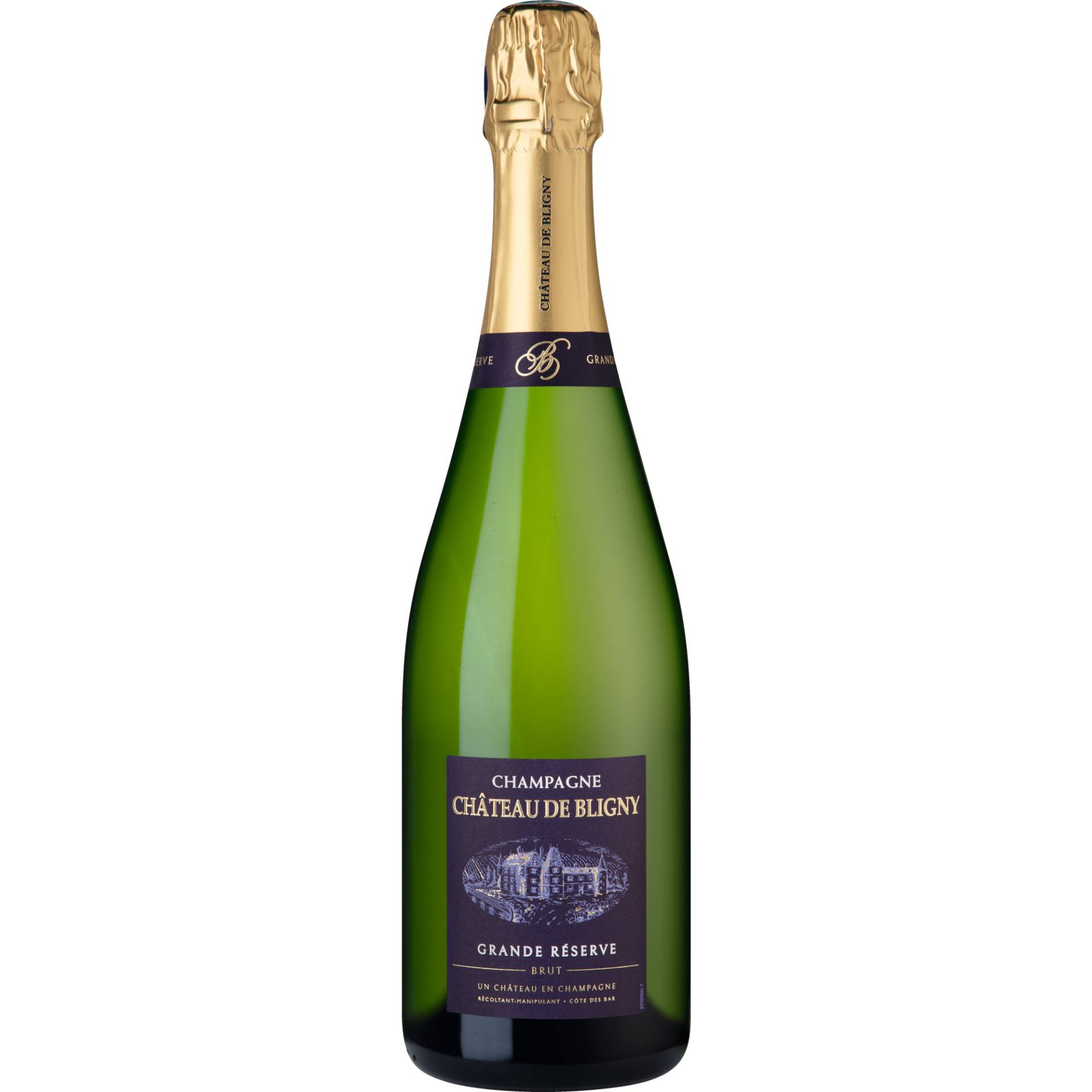 Champagne Château de Bligny Grande Réserve, Brut, Champagne AC, Champagne, Schaumwein von Château de Bligny, 10200 Bligny, France