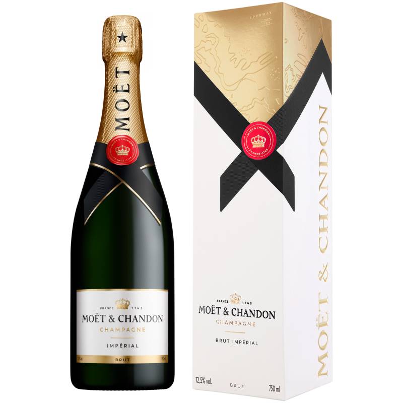 Champagne Moet & Chandon Imperial, Brut, Champagne AC, Geschenkverpackung, Champagne, Schaumwein von Champagne Moet & Chandon, Epernay, France NM549-007