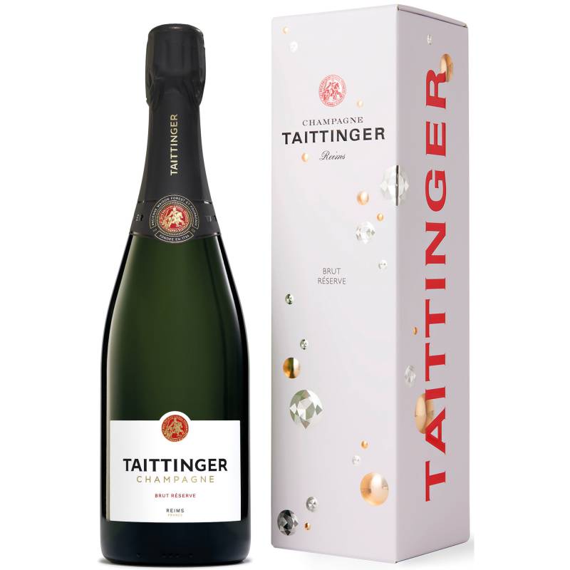 Champagne Taittinger Réserve, Brut, Champagne AC, Geschenkverpackung, Champagne, Schaumwein von Champagne Taittinger, 51100 Reims, France