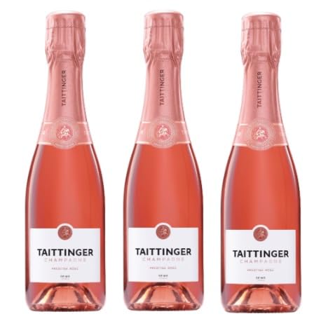 3x 0,375l - Taittinger - Brut Prestige Rosé - HALBE - Champagne A.O.P. - Frankreich - Rosé-Schaumwein brut von Champagne Taittinger