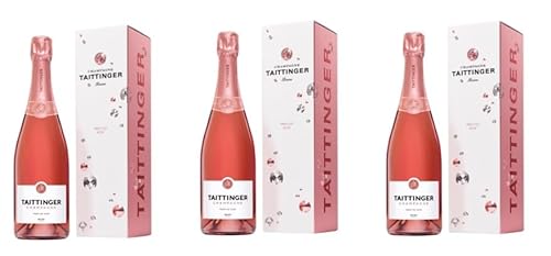 3x 0,75l - Taittinger - Brut Prestige Rosé - in GP - Champagne A.O.P. - Frankreich - Rosé-Schaumwein brut von Champagne Taittinger