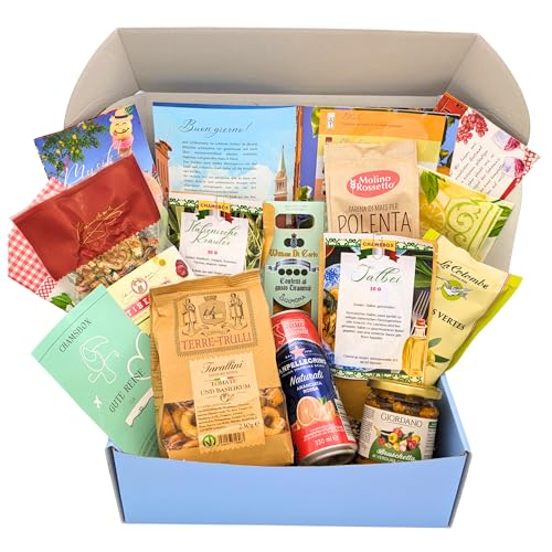 [ Chamsbox ] Italienbox I Geschenkbox Italien I Italien Kochbox I Italienisches Geschenk I Gourmet Box Italien I Geschenkkorb Italien von Chamsbox