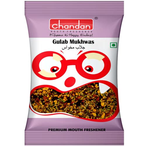 Chandan Mukhwas - Der ultimative Begleiter für ein angenehmes Mundgefühl (Gulab Mukhwas/Mouth Freshener (100g)) von Chandan Mouth Freshener