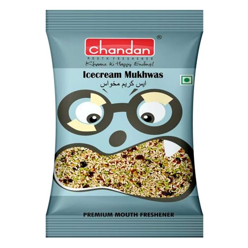 Chandan Mukhwas - Der ultimative Begleiter für ein angenehmes Mundgefühl (Ice Cream Mukhwas/Mouth Freshener (100g)) von Chandan Mouth Freshener