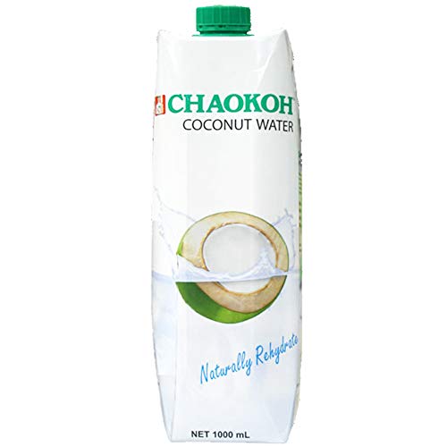 Chaokoh Kokosnusswasser, 100% natürliches Kokoswasser aus Thailand, 1 Liter Packung von Chaokoh