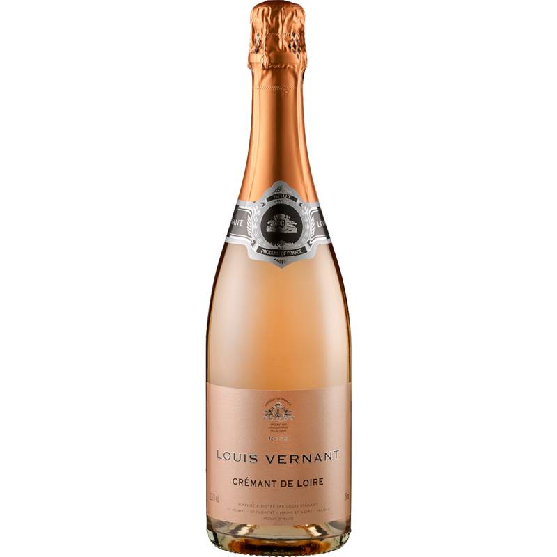 Louis Vernant Crémant de Loire Rosé, Brut, Crémant de Loire AOP, Loire, Schaumwein von Chapin Landais ,   FR 49426 Saint Hilaire Saint Florent Saumur Cedex