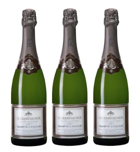 3x 0,75l - 2020er - Chapin & Landais - Le Grand Saumur - brut - Saumur A.O.P. - Loire - Frankreich - Schaumwein brut von Chapin & Landais