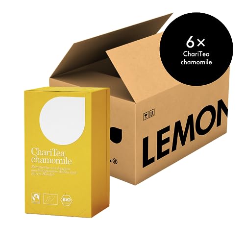 ChariTea Chamomile in Beutel - 20 Teebeutel je Packung - Bio Kamille Tee - Fair Trade, Vegan (6 Packungen) von ChariTea