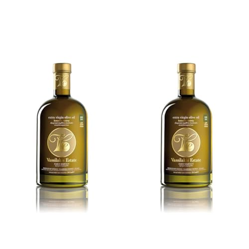 Vassilakis Estate Kreta Griechisches Extra Natives Olivenöl, 500 ml (Packung mit 2) von Charisma