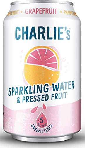 Charlie's Organics Sprudelwasser Grapefruit bio 33 cl pro Dose, Tablett 12 Dosen von BFYSYO