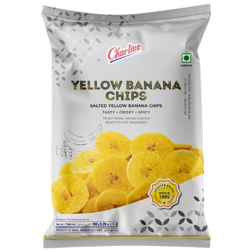 Charliee Gelbe Bananenchips/Bananenwaffeln (150g) von Charliee