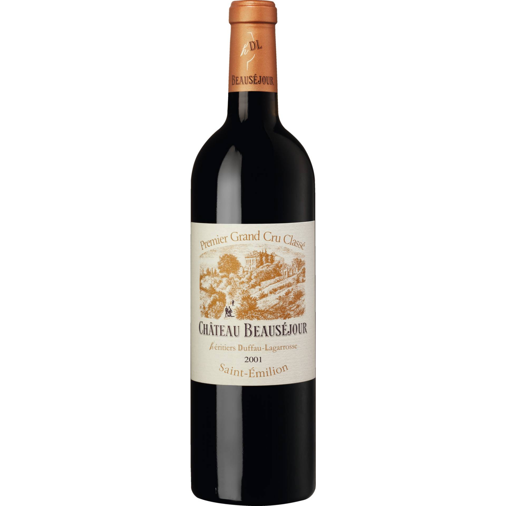 Château Beauséjour Duffau, St. Emilion 1er Grand Cru Classé, Bordeaux, 2001, Rotwein von Château Beausejour Duffau Lagarrosse, 33330, Saint-Émilion, Frankreich