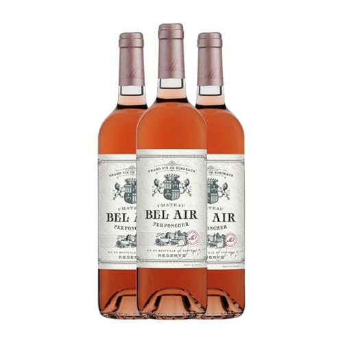 Château Bel Air Perponcher Rosé Cabernet Sauvignon Bordeaux Reserve 75 cl Rosé-Wein (Karton mit 3 Flaschen von 75 cl) von Château Bel Air Perponcher