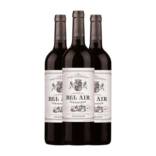 Château Bel Air Perponcher Rouge Bordeaux Reserve 75 cl Rotwein (Karton mit 3 Flaschen von 75 cl) von Château Bel Air Perponcher