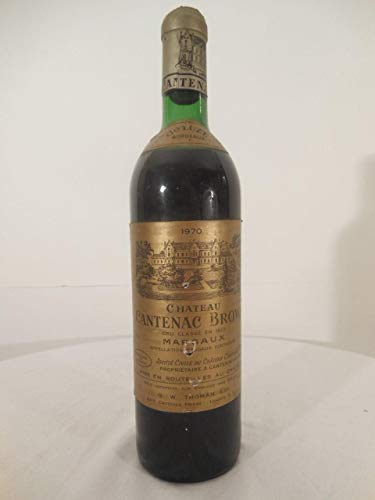 margaux château cantenac brown grand cru classé rouge 1970 - bordeaux france: une bouteille de vin. von Château Cantenac-Brown