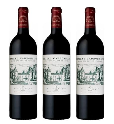 3x 0,75l - 2018er - Château Carbonnieux - Cru Classé - Pessac-Léognan A.O.P. - Bordeaux - Frankreich - Rotwein trocken von Château Carbonnieux