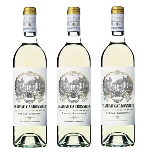 3x 0,75l - 2020er - Château Carbonnieux - Cru Classé - Blanc - Pessac-Léognan A.O.P. - Bordeaux - Frankreich - Weißwein trocken von Château Carbonnieux