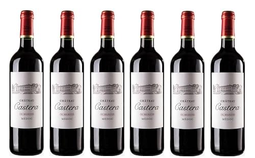 6x 0,75l - 2020er - Château Castera - Cru Bourgeois Supérieur - Médoc A.O.P. - Bordeaux - Frankreich - Rotwein trocken von Château Castera