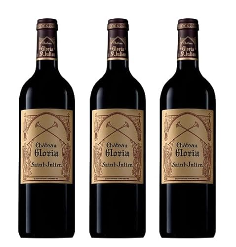 3x 0,75l - 2020er - Château Gloria - Saint-Julien A.O.P. - Bordeaux - Frankreich - Rotwein trocken von Château Gloria