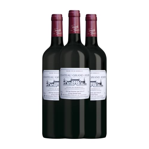 Château Grand Jour Côtes de Bordeaux 75 cl Rotwein (Karton mit 3 Flaschen von 75 cl) von Château Grand Jour