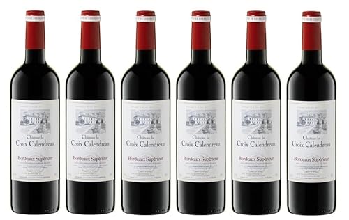 6x 0,75l - 2023er - Château La Croix Calendreau - Bordeaux Supérieur A.O.P. - Frankreich - Rotwein trocken von Château La Croix Calendreau