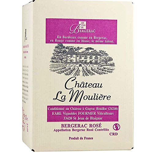 Château La Moulière A.O.C. Bergerac Bag-in-Box Rosé trocken (5l) von Château La Moulière