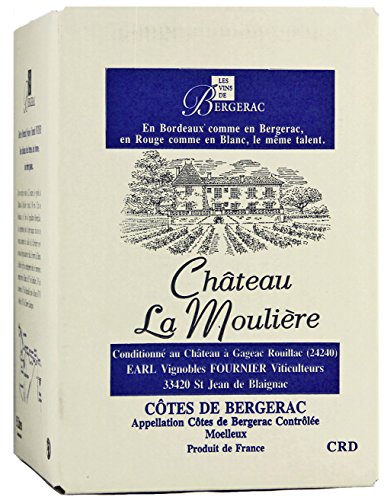 Château La Moulière A.O.C. Bergerac Moelleux Bag-in-Box Weißwein lieblich (1 x 5l) von Château La Moulière
