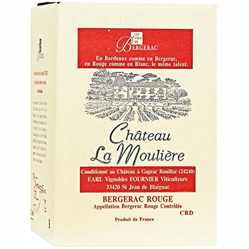 Chateau La Moulière Rouge AOC Bergerac Bag-in-Box Rotwein trocken (5l) von Chateau La Moulière