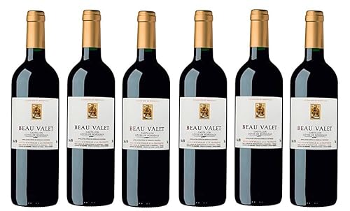 6x 0,75l - 2019er - Beau Valet - Castillon Côtes de Bordeaux A.O.P. - Frankreich - Rotwein trocken von Château Landonnet