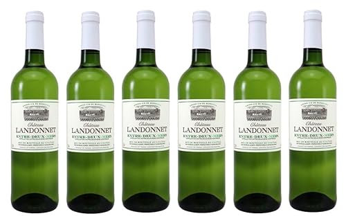 6x 0,75l - 2023er - Château Landonnet - Blanc - Entre-deux-Mers A.O.P. - Bordeaux - Frankreich - Weißwein trocken von Château Landonnet